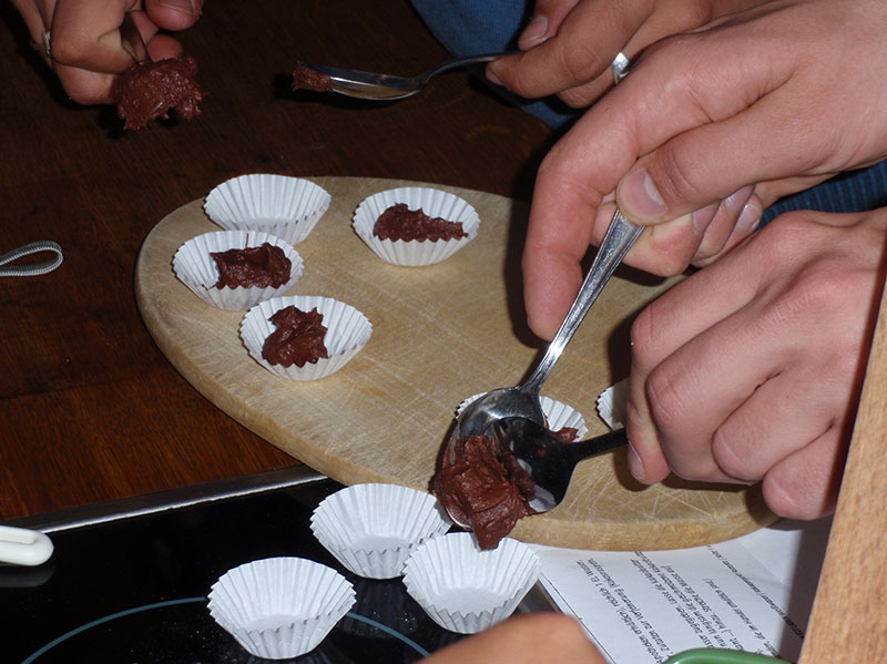 Schokolade selbst herstellen.