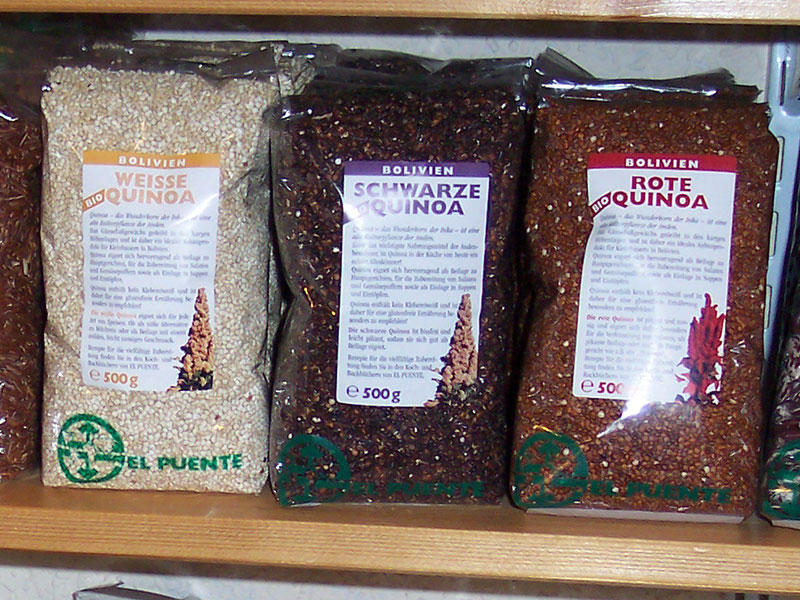 Fair gehandelte Quinua-Sorten.