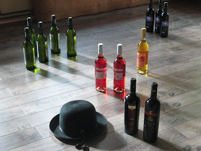 Wein aus dem Eine Welt Laden.