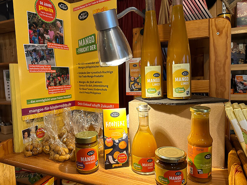 Mangoprodukte von WeltPartner.