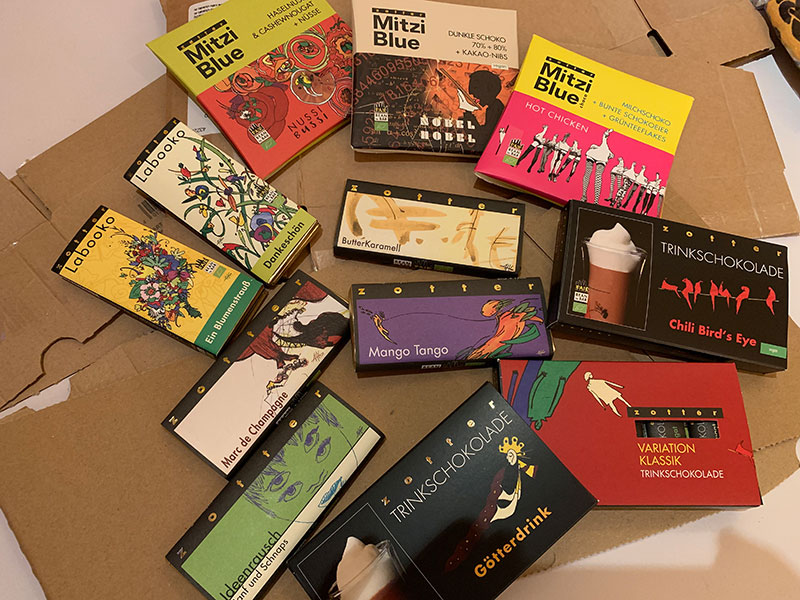 Unser großes Zotter-Sortiment.