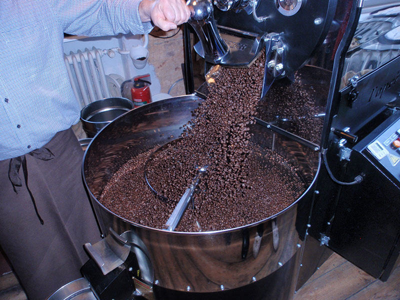 Frisch gerösteter Kaffee.