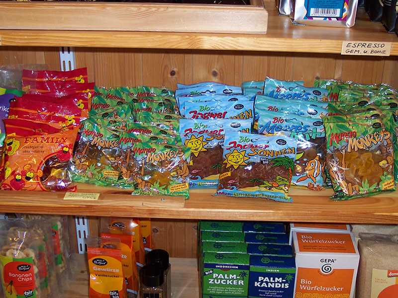 Fruchtgummis von El Puente und WeltPartner.