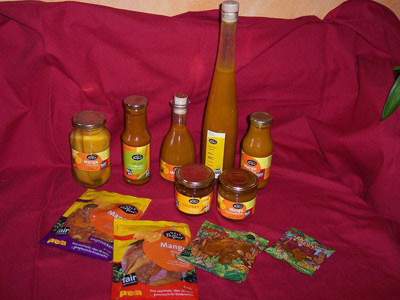 Mangoerzeugnisse von WeltPartner.