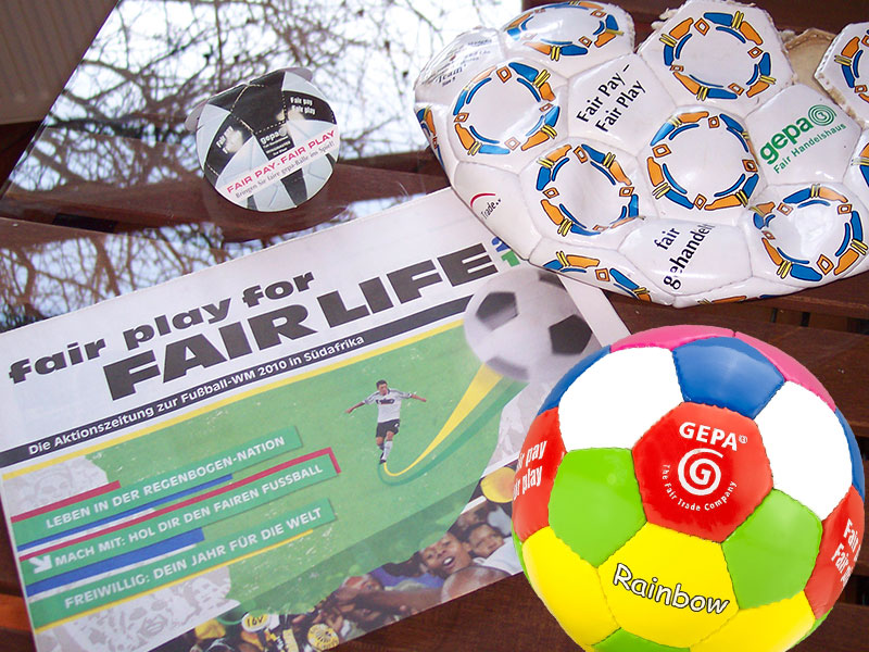 Fair gehandelte Spielbälle.