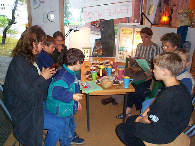 Faire Woche zum Thema Kakao und Schokolade.